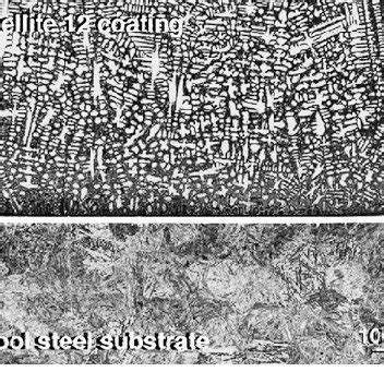 Microstructure Across The Section Of The Stellite Coating And The