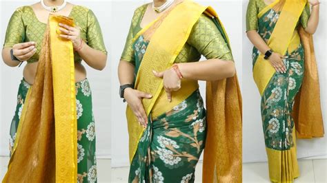 New Silk Saree Draping Tutorial Step By Step For Wedding Sari Draping