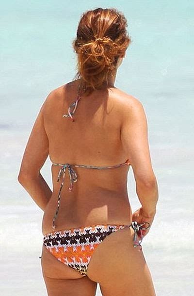 Retro Bikini Kate Walsh Wears An Aztec Bikini As She Shows Off Her