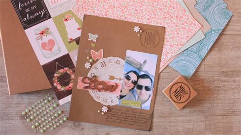 Comment Faire Une Page De Scrapbooking Simple YouTube