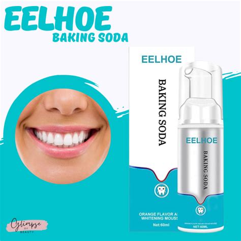 EELHOE Baking Soda Foam Toothpaste Deep Cleaning Plaque Stains Removal