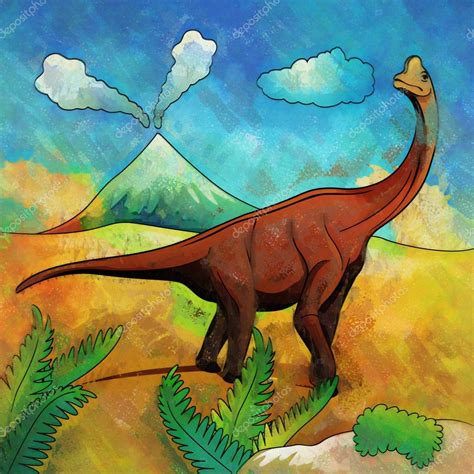 Images: dinosaur habitat | Dinosaur in the habitat. Illustration Of ...