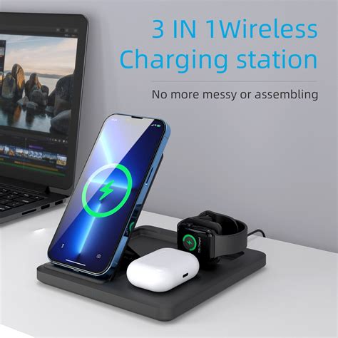 3 In 1 Wireless Charger Mobile Phone Watch Earphone Charging Station