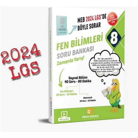 Sinan Kuzucu Yay Nlar Lgs Fen Bilimleri Soru Bankas Kitab