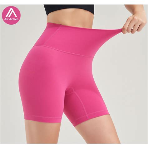 Airactive Leisure Women S Yoga Shorts High Waist Sports Light Ivory Red Pink Shopee Philippines