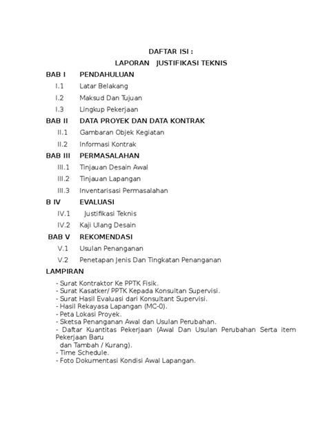 Justifikasi Teknis 1 Pdf