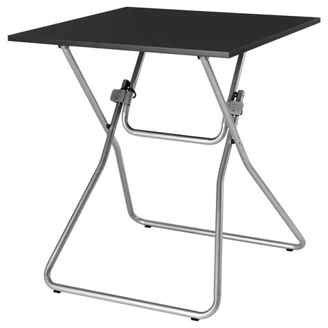 GUNDE folding table, black, 67x67 cm (263/8x263/8") - IKEA