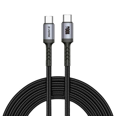 Ripley CABLE USB C A USB C MASTER G CARGA RAPIDA 100W ANTINUDOS 1M