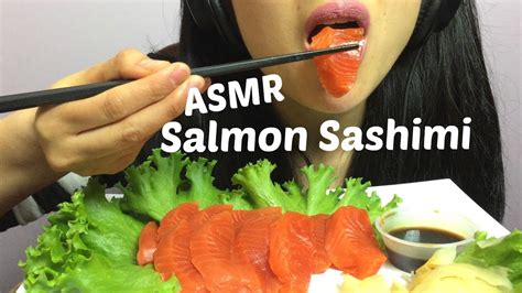 Asmr Salmon Sashimi Eating Sounds No Talking Sas Asmr Youtube