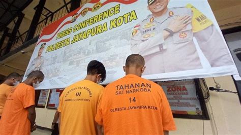 Polresta Jayapura Kota Ungkap 3 Kasus Narkoba Ada Ganja Hingga Sabu