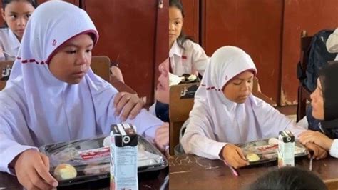 Viral Kisah Pilu Siswi Sd Di Palembang Saat Dapat Makan Siang Gratis