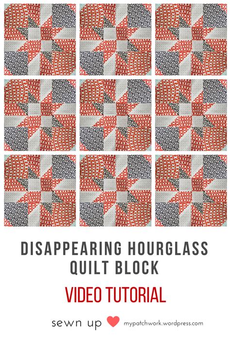 2 Minute Video Tutorial Disappearing Hourglass Variation 2 Quilt Block