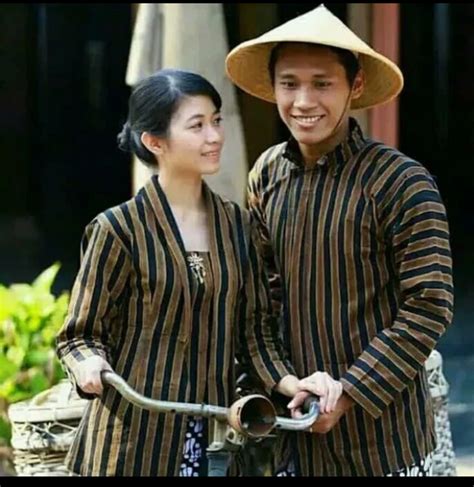 Baju Couple Surjan Lurik Kebaya Lurik Pakaian Tradisional Khas Adat