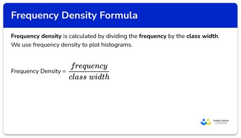 Frequency Density Formula - GCSE Maths - Steps & Examples