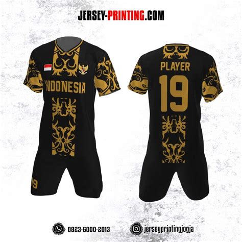 Jersey Futsal Motif Batik Hitam Kuning Jersey Printing Bikin Jersey