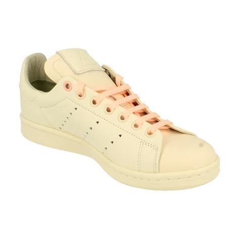 Baskets Hommes Adidas Originals Pw Stan Smith Beige Lacets