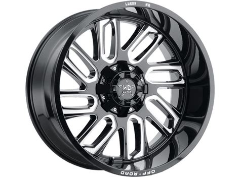 Luxxx Hd Milled Gloss Black Lhd Wheels Realtruck