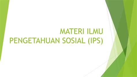 Pdf Materi Ilmu Pengetahuan Sosial Ips Dokumen Tips