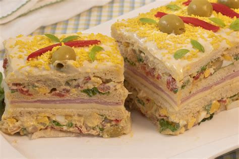 Pastel Sandwich Relleno Un Entrante FÁcil Elegante Y Delicioso La