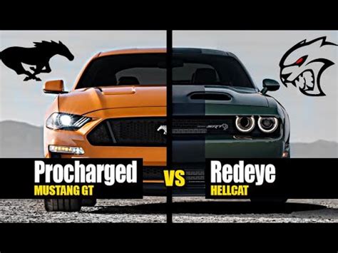 Mustang Gt Vs Hellcat Youtube