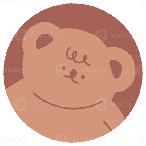 Cute Illustration Of A Hand Drawn Brown Bear Cartoon Character 26957759 Png