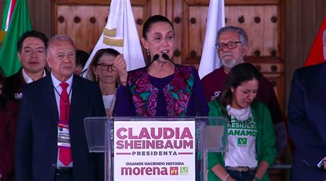 Claudia Sheinbaum Celebra Su Triunfo En El Zócalo