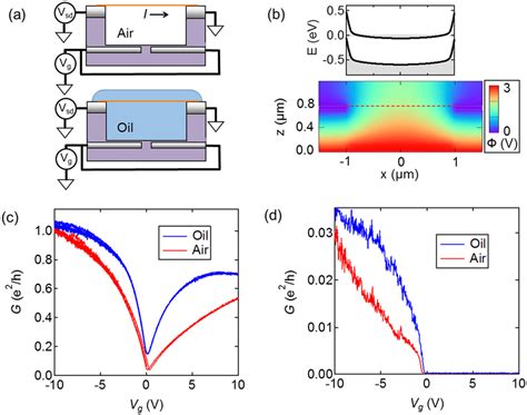 A Schematic Of A Cnt Field Effect Transistor In Air And Oil