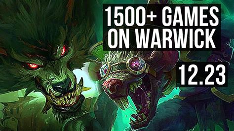 WARWICK Vs TWITCH JNG 5 0 3 1500 Games 1 5M Mastery EUW Master