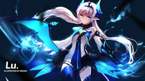 Lu Illustration Swd3e2 Lu Elsword Elsword Bodysuit Hd Wallpaper