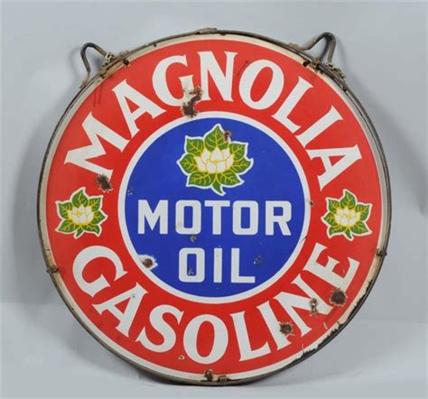 Lot Detail Magnolia Gasoline Motor Oil Dsp Sign