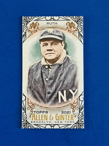 Topps Allen Ginter S Mini Black Border Babe Ruth For Sale