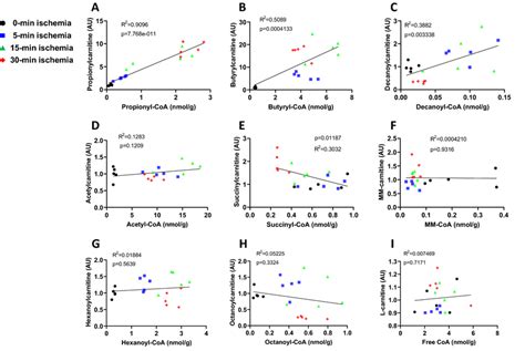 The Correlation Between Acylcarnitine And Acyl Coas A I Are The