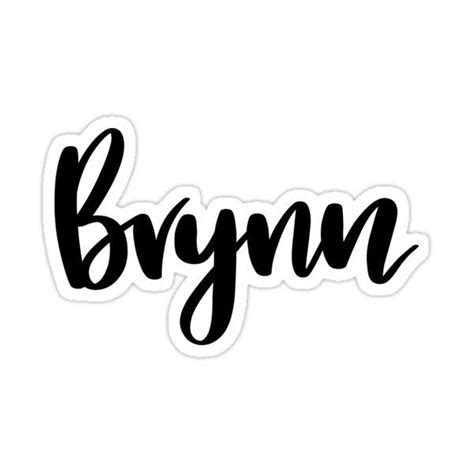 Brynn Sticker For Sale By Ellietography Stickers Vinyl Decal