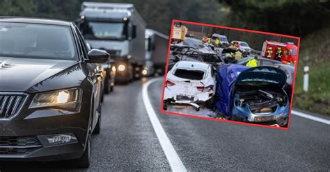 Karambol Na Niemieckiej Autostradzie Dwie Osoby Nie Yj Podr E