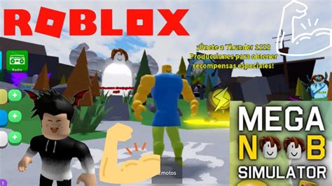 Como Es El Noob M S Fuerte Roblox Mega Noob Simulator Youtube