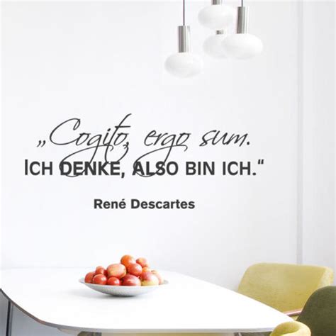 Wall Tattoo Quote Cogito Ergo Sum Ren Descartes Wall Stickers