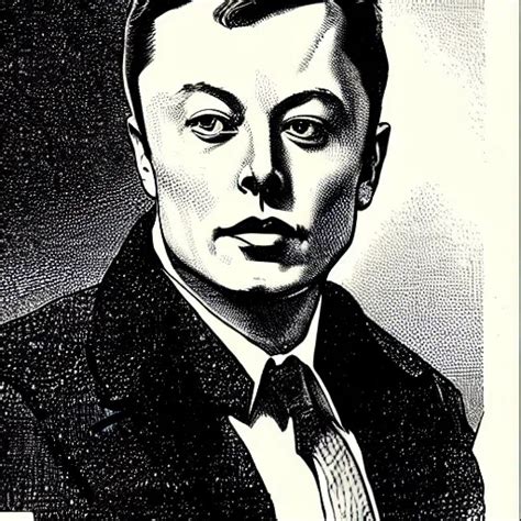 Franklin Booth Illustration Of Elon Musk Stable Diffusion OpenArt