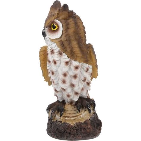 Hibou Figurines Hibou Souche Statue R Sine Jardin Hibou Sculptures