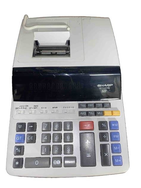 Sharp El P Iii Digit Color Electrnic Printer Calculator