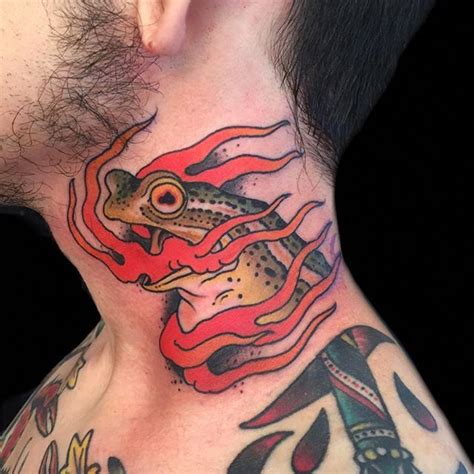 Gordon Combs Neck Tattoo Cool Tattoos Portrait Tattoo