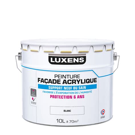 Peinture Ext Rieure Fa Ade Acrylique Luxens Blanc Mat L Leroy Merlin