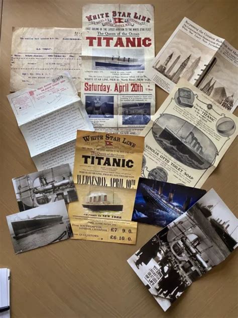 Rms Titanic White Star Line Replica Posters Vinolia Poster Sos