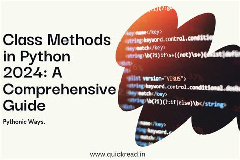 Class Methods In Python 2024 A Comprehensive Guide