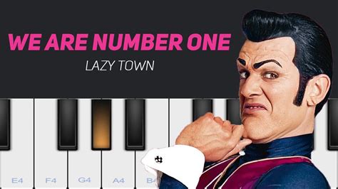 Lazy Town We Are Number One│mobile Piano Cover│easy Tutorial Youtube