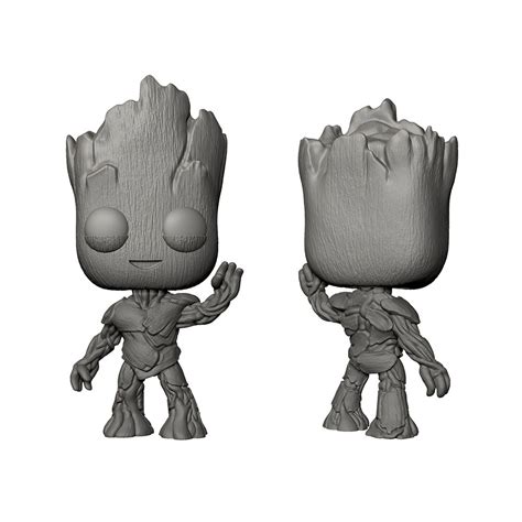 Modelo de impresión 3D de Baby Groot STL