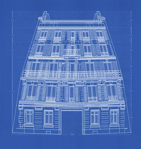 blueprints architectural drawings behance