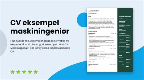 Cv Eksempel Maskiningeni R Skriveguide Og Tips