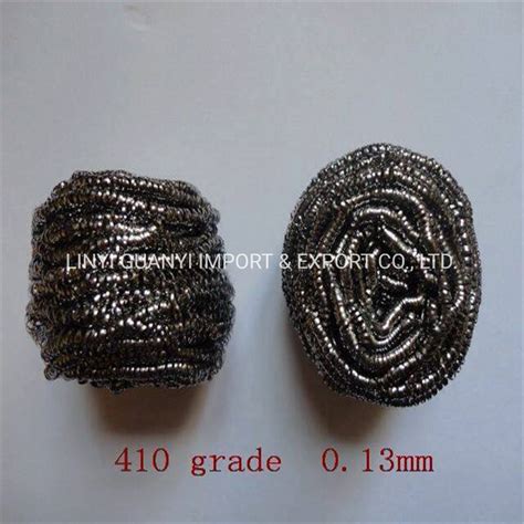 Stainless Steel 410 Wire 0 13mm Pot Scrubber Scourer For Cleaning