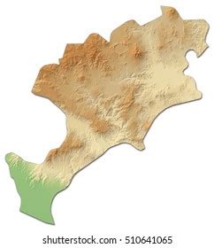 Relief Map Jutiapa Guatemala 3drendering Stock Illustration 510641065 ...