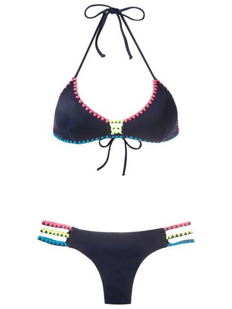 Brigitte Stitched Edge Bikini Set Farfetch